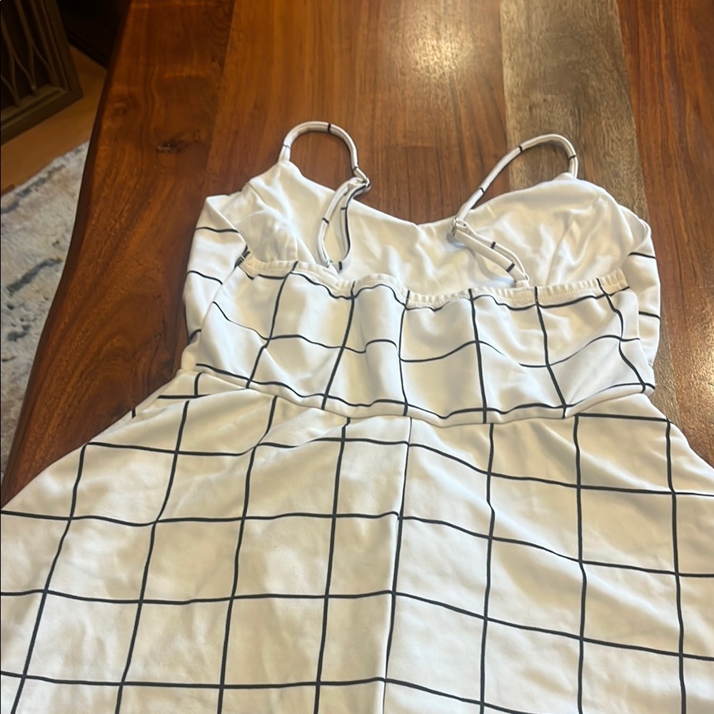 Chic Black and White Striped Dress - Picture 6 of 14